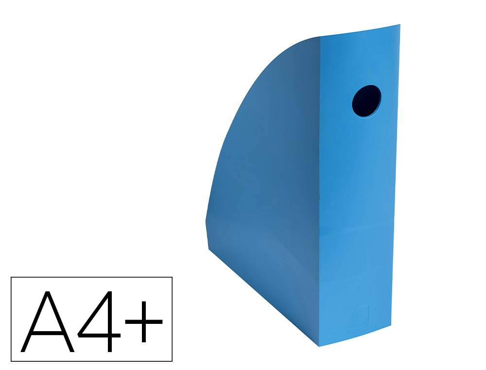 PORTE-REVUES EXACOMPTA MAG-CUBE BEE BLUE PLASTIQUE   RECYCLE A4+ OEILLET DE        PREHENSION COLORIS TURQUOISE