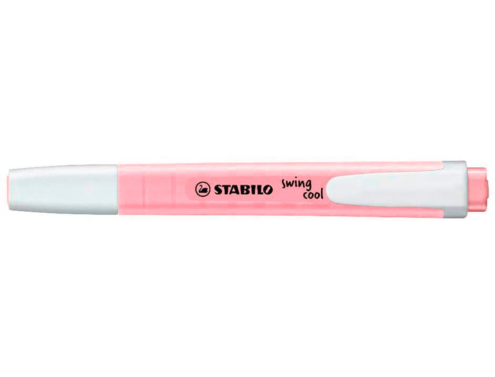 SURLIGNEUR STABILO SWING COOL PASTEL EDITION FORMAT STYLO POINTE BISEAUTEE TRACE 1/4MM CLIP COLORIS PETALE DE ROSE