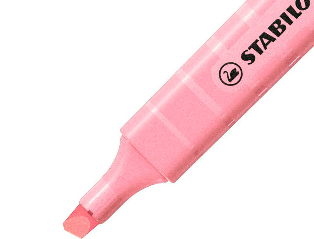 SURLIGNEUR STABILO SWING COOL PASTEL EDITION FORMAT STYLO POINTE BISEAUTEE TRACE 1/4MM CLIP COLORIS PETALE DE ROSE