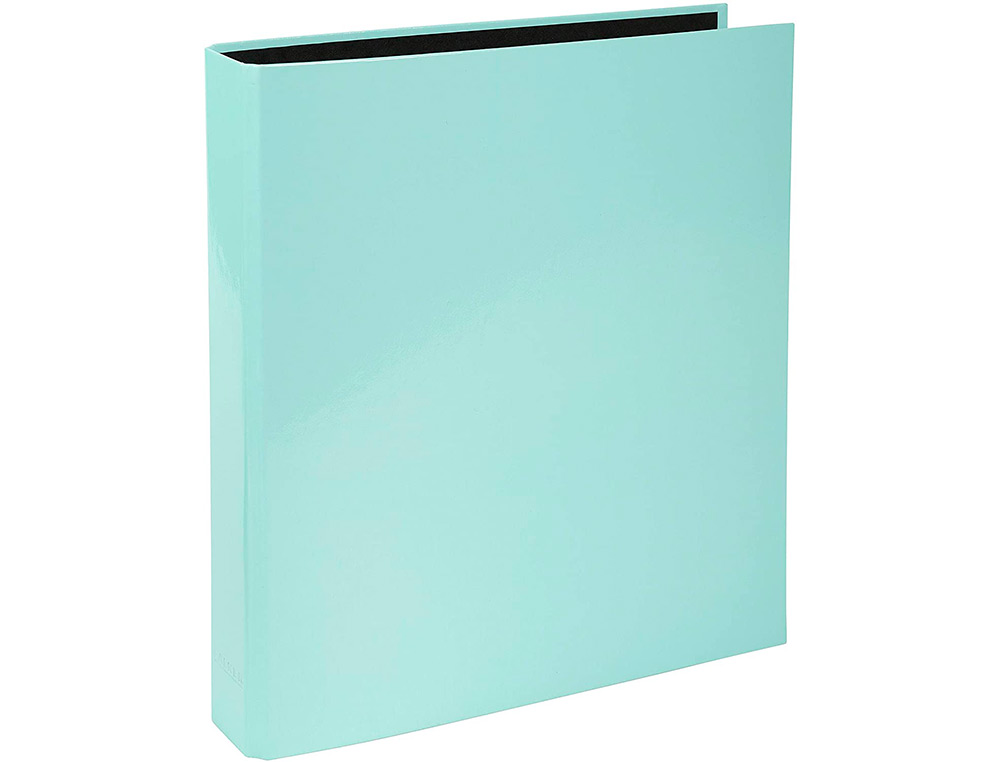 CLASSEUR EXACOMPTA AQUAREL 4 ANNEAUX D 25MM A4 CARTON PELLICULE COLORIS PASTEL ASSORTIS BLEU JAUNE CORAIL MAUVE VERT