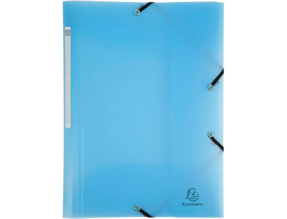 CHEMISE EXACOMPTA A ELASTIQUES 3 RABATS A4        POLYPROPYLENE CHROMALINE      PASTEL