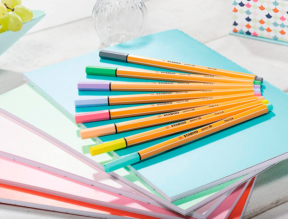STYLO FEUTRE STABILO PASTELLOVE POINT FINE 0,4MM POCHETTE DE 15 COLORIS ASSORTIS