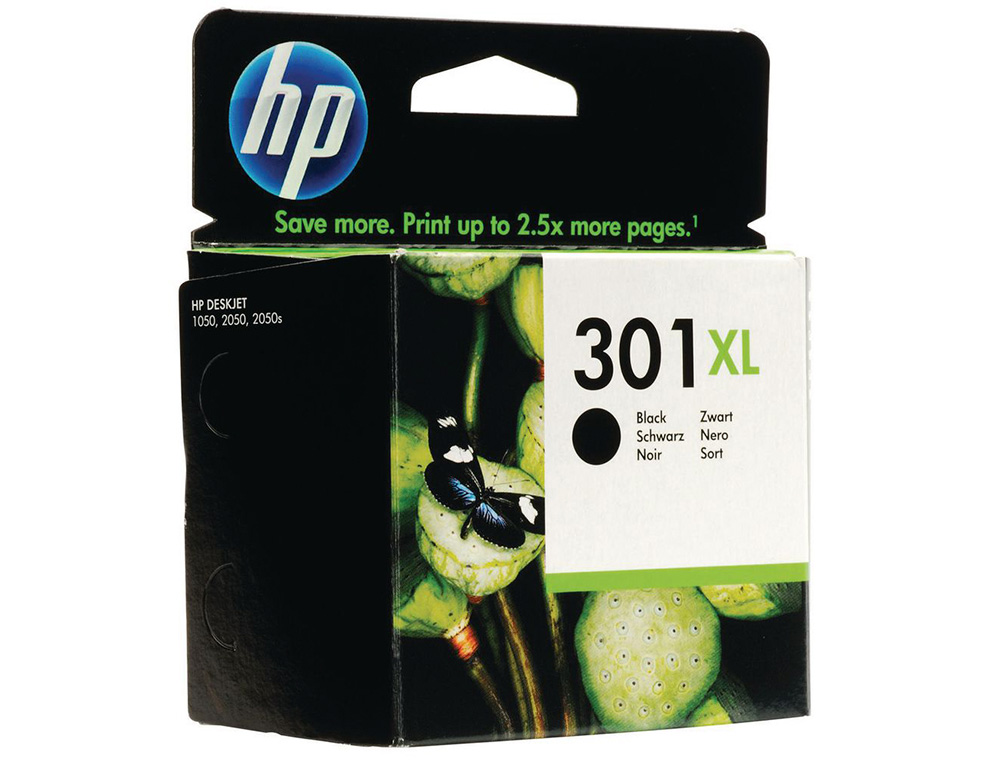 CARTOUCHE HP 301XL JET D'ENCRE CH563EE COULEUR NOIR HAUTE CAPACITÉ 480P