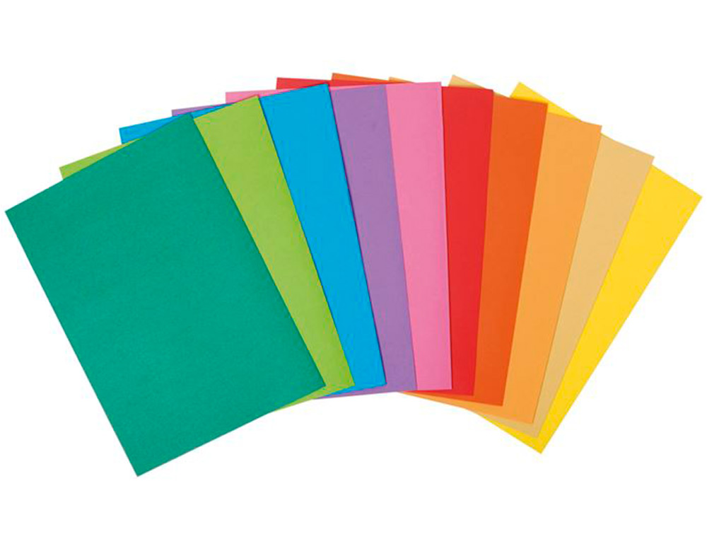 SOUS-CHEMISE EXACOMPTA ROCK'S 220X310MM 80G COLORIS ASSORTIS PACK 100 UNITS