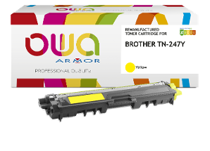 Toner Owa Brother TN247 Jaune remanufacture