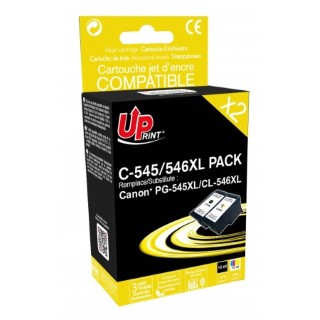 Pack 2 cartouches Uprint Canon PG545 XL / CL546 XL remanufactures