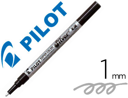 MARQUEUR PILOT FEUTRE PERMANENT ENCRE MTALLIQUE POINTE FINENON BISEAUTE POLYACTATE 4MM ARGENT