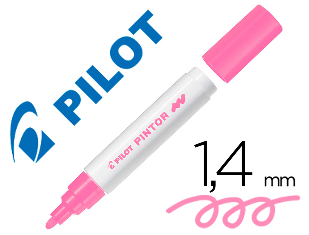 MARQUEUR PEINTURE PILOT PINTOR ENCRE COUVRANTE TOUS   SUPPORTS POINTE MOYENNE       COLORIS ROSE NEON