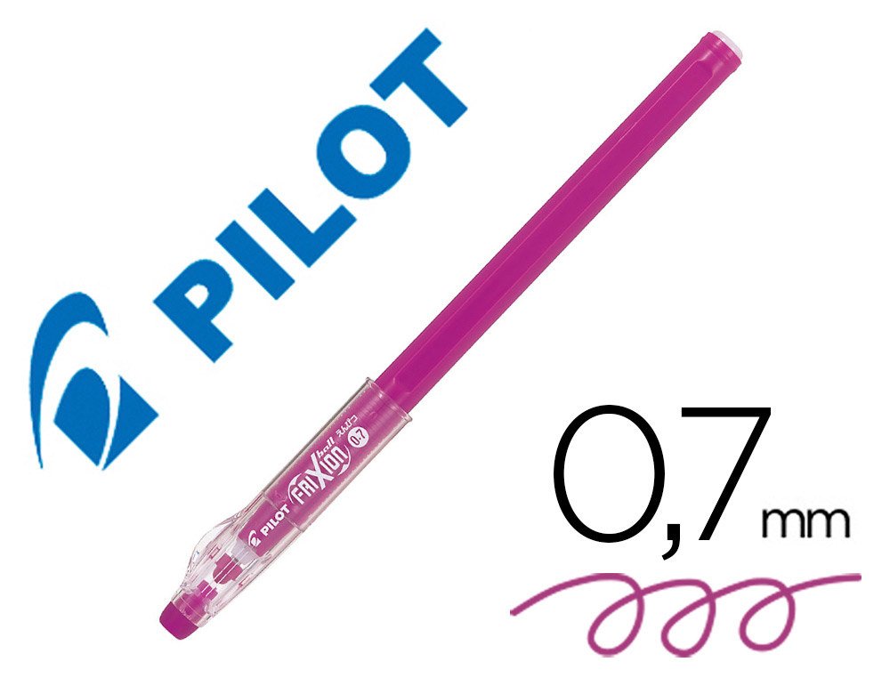 FRIXION BALL STICK ROLLER ENCRE GEL ROSE FRAMBOISE 0.7  MM