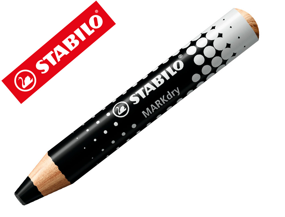 CRAYON MARQUEUR STABILO MARKDRY POUR          ECRIRE SUR DE TABLEAU BLANC   COLORIS NOIR