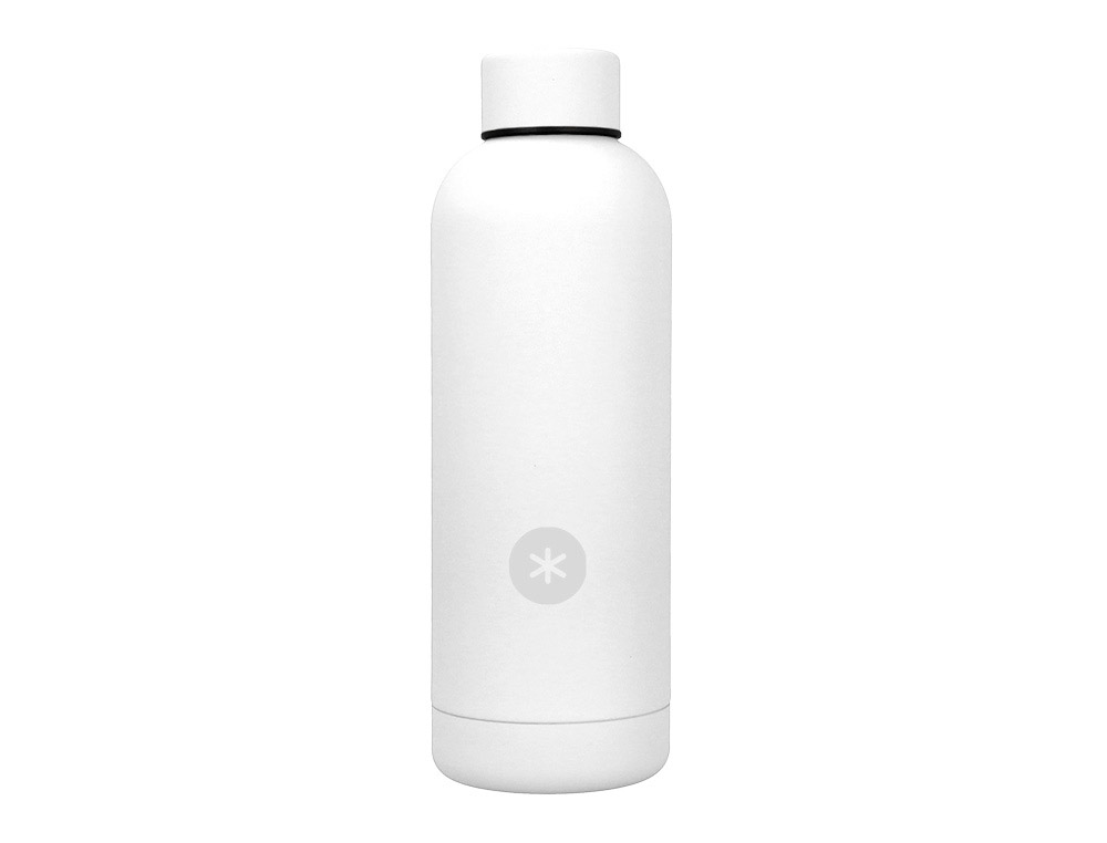 BOUTEILLE ISOTHERME ANTARTIK ACIER INOXYDABLE SANS BPA     500ML COLORIS BLANC