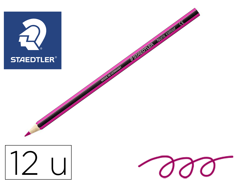 CRAYONS STAEDTLER NORIS COLOUR 185 COLORIS MAUVE      POCHETTE DE 12