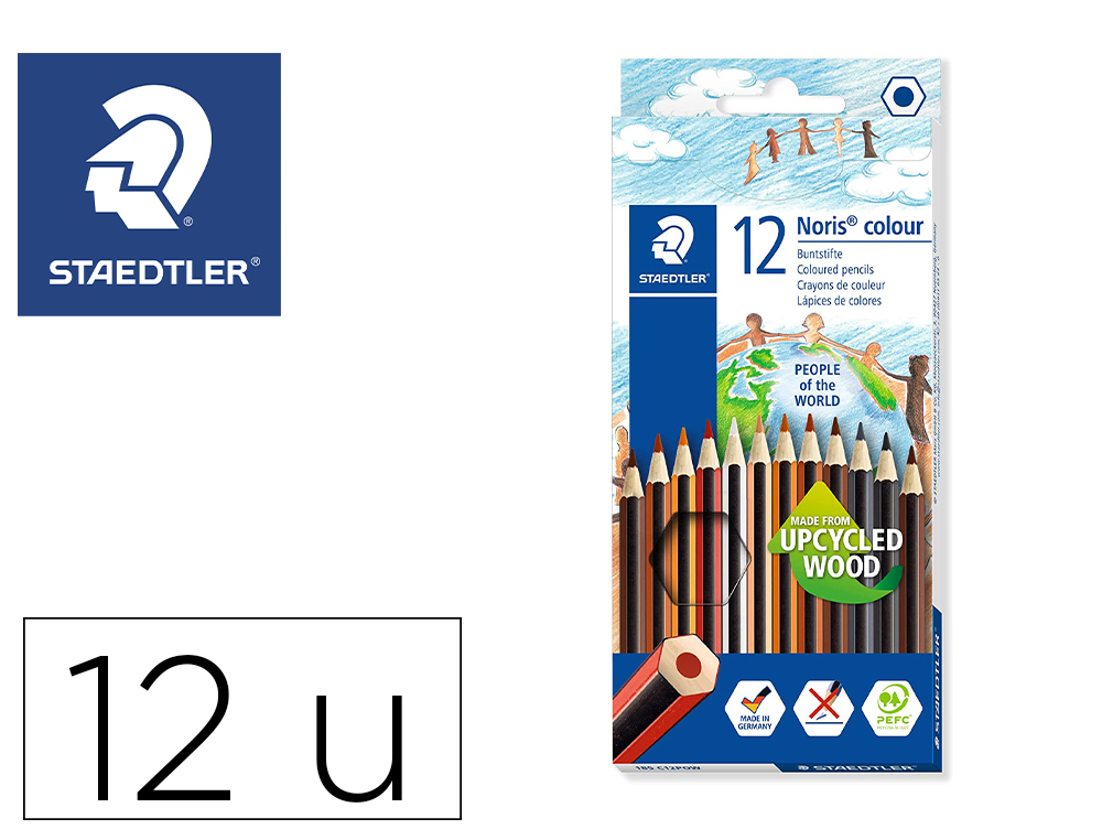 CRAYONS STAEDTLER NORIS COLOUR 185 COLORIS NOIR       POCHETTE DE 12