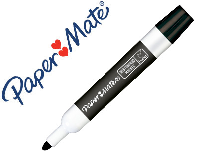 MARQUEUR PAPER MATE EFFACABLE TABLEAU BLANC POINTE OGIVE    COLORIS NOIR