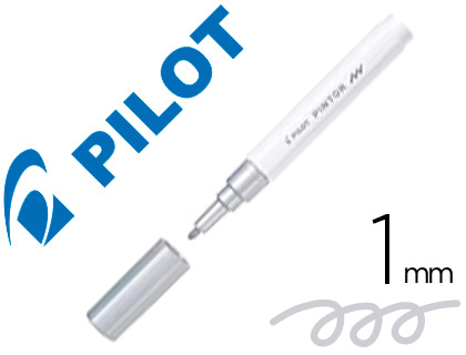 MARQUEUR PILOT PINTOR PEINTURE BAS D'EAU ULTRA-COUVRANTE MULTI SURFACE POINTE FINE RSISTANTE COLORIS ARGENT