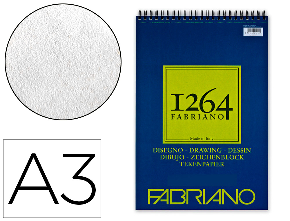 BLOC DESSINSPIRALE DISEGNO A3 180G 50 FEUILLES