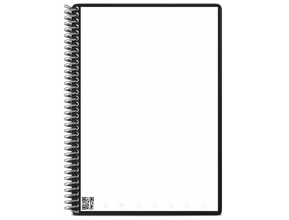 CAHIER CONNECTE BIC ROCKETBOOK CORE LETTER        REUTILISABLE A4 32P           POINTILLEES AVEC STYLO ET