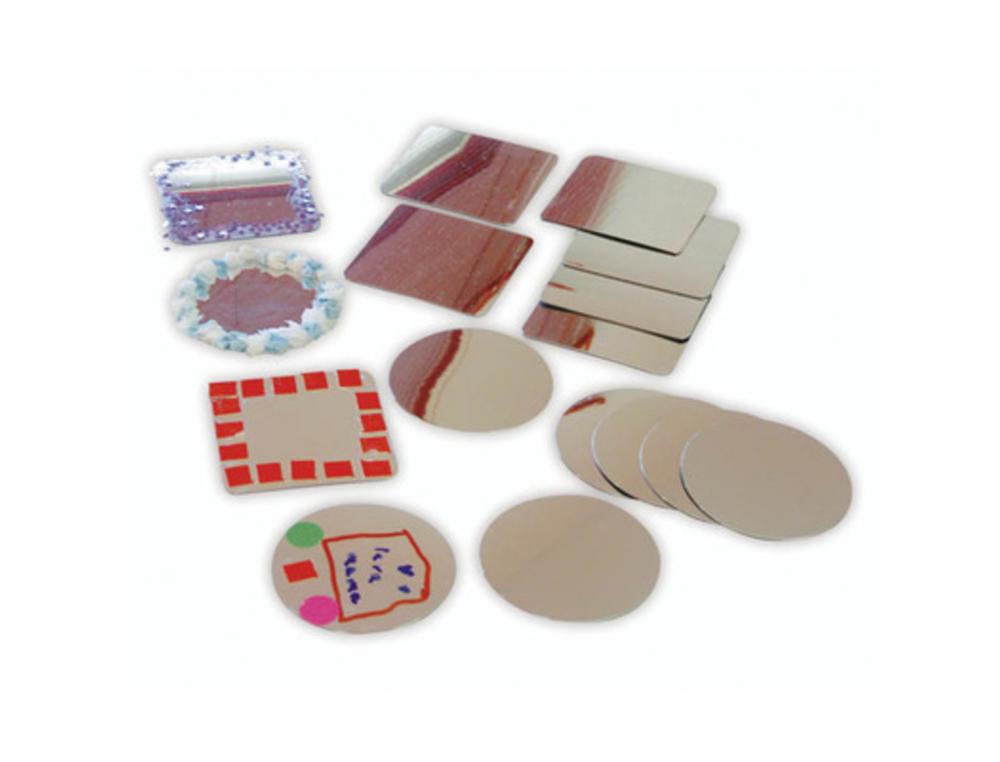 LOT DE MIROIRS RONDS ET CARRES HENBEA 10X10 CM 16     UNITES