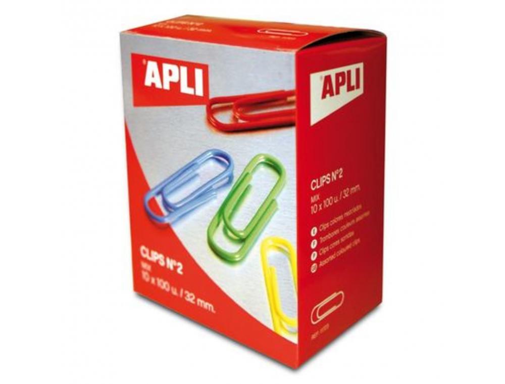 ATTACHE LETTRES APLI 32MM COLORIS ASSORTIS BOITE 100    UNITES