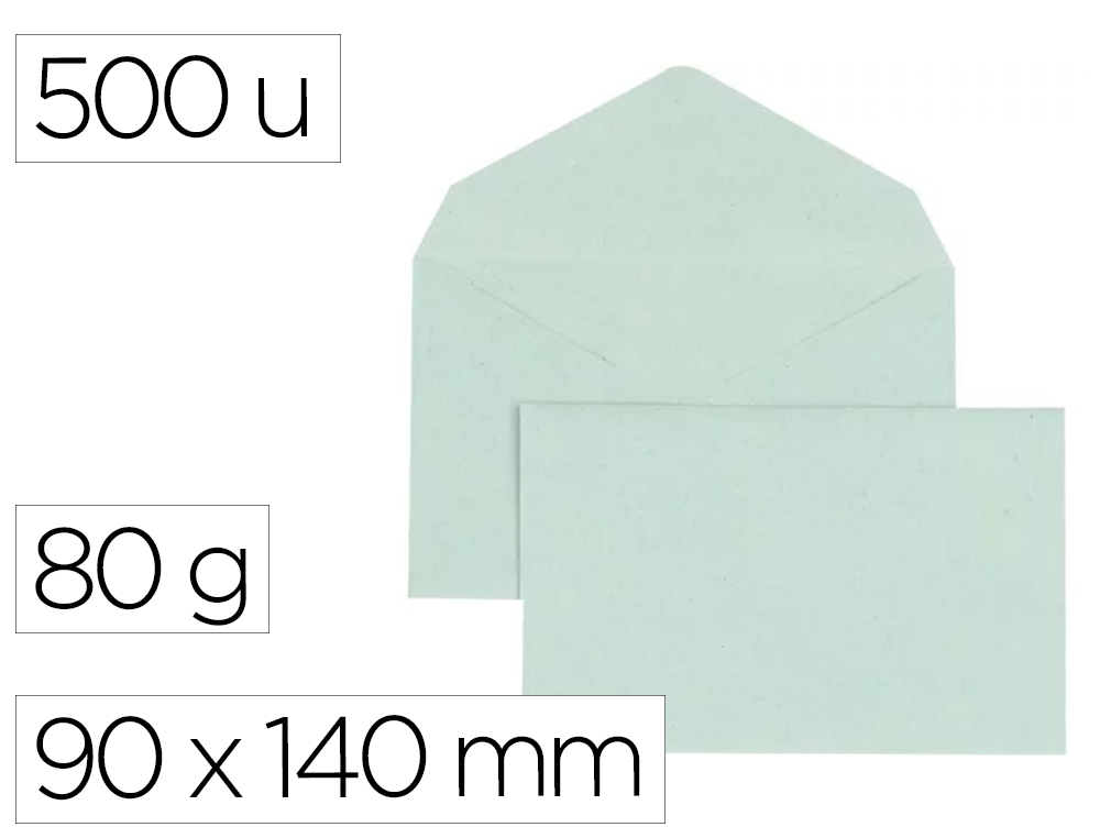 ENVELOPPE GPV ELECTION RECYCLEE 90X140MM 80G PATTE   TRIANGULAIRE NON GOMMEE BLEU  BOITE 500 UNITES