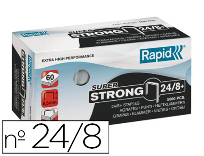 AGRAFE RAPID 24/8 SUPER STRONG BOTE 5000 UNITS