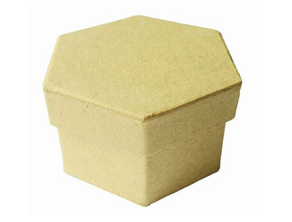 BOTE EN CARTON  DCORER FORME HEXAGONALE 7.8X5CM
