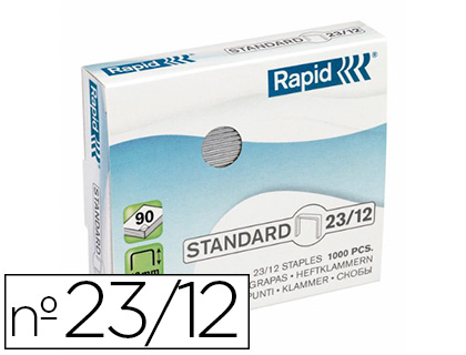 AGRAFE RAPID 23/12 BOTE 1000 UNITS