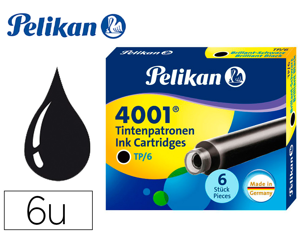 CARTOUCHE PELIKAN COURTE STANDARD NOIR TUI 6 UNITS