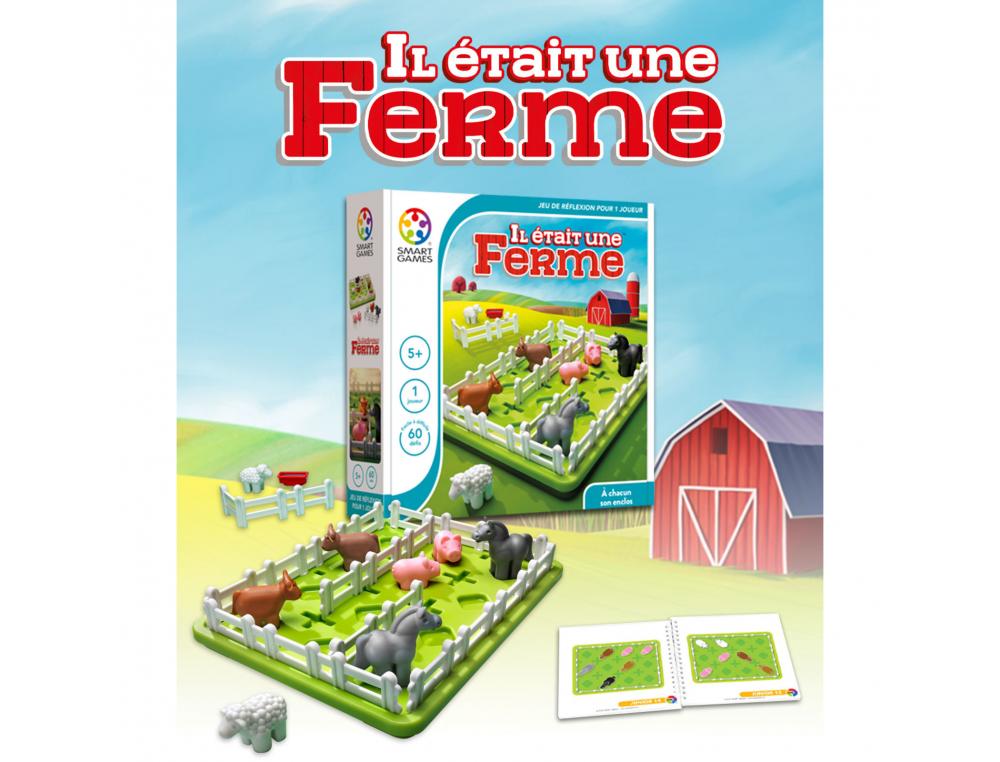 JEU INTERDACTA IL ETAIT UNE FERME 1 PLAN DE JEU + 2       CHEVAUX + 2 VACHES + 2        MOUTONS + 2 COCHONS + 3