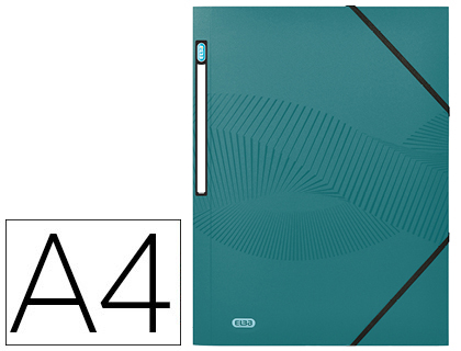 CHEMISE OXFORD OSMOSE POLYPROPYLNE 5/10E A4+ 320X240MM 3 RABATS LASTIQUES TIQUETTE DOS COLORIS VERT