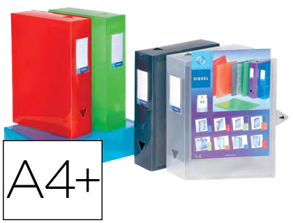 BOTE CLASSEMENT VIQUEL PROPYGLASS 8/10E PERSONNALISABLE DOS 80MM FERMETURE PATTE EN V BOUTON PRESSION TROUS PRHENSION