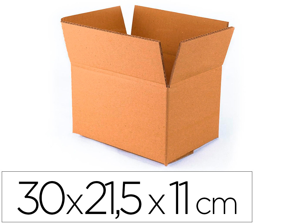 CAISSE AMERICAINE Q-CONNECT ENCARTON FOND AUTOMATIQUE       CANNELURE 3MM 300X215X110MM   MONTAGE RAPIDE COLORIS KRAFT