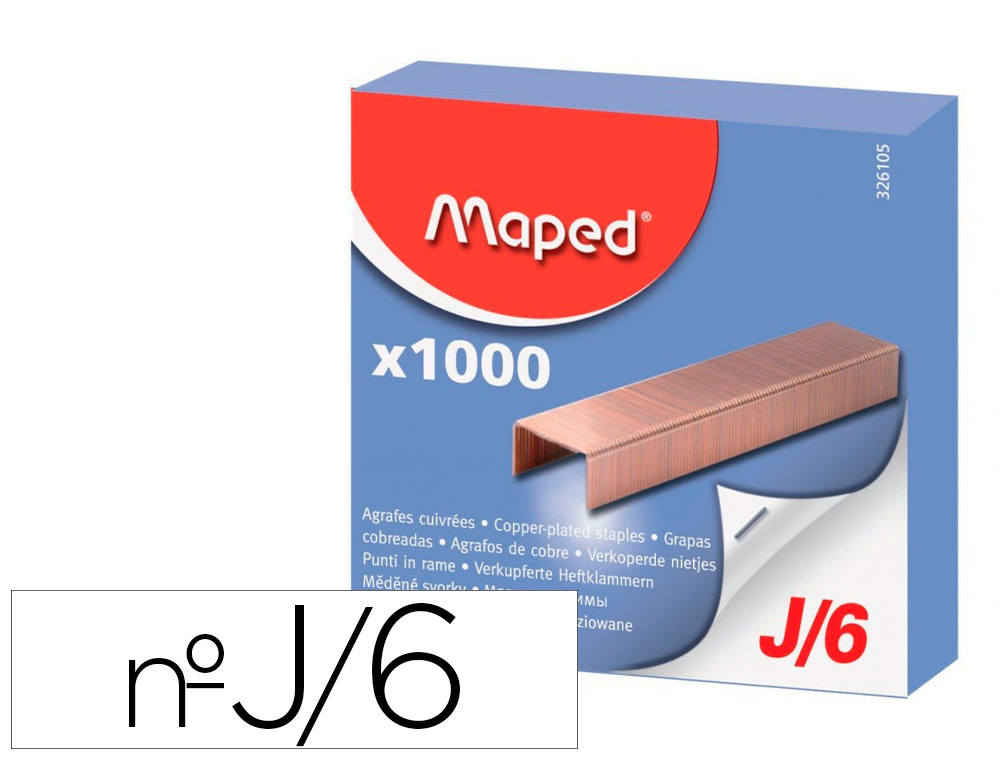 AGRAFE MAPED JACKY 6 BOTE 1000 UNITS