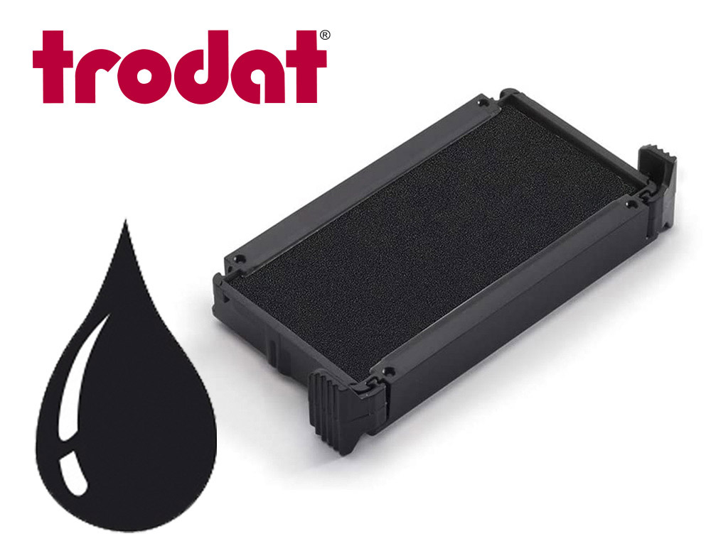 CASSETTE ENCRAGE TRODAT 6/4911C POUR PRINTY 4911/4800/4820/4822/4846/4951/4991 COLORIS ROUGE BOITE 10 UNITES
