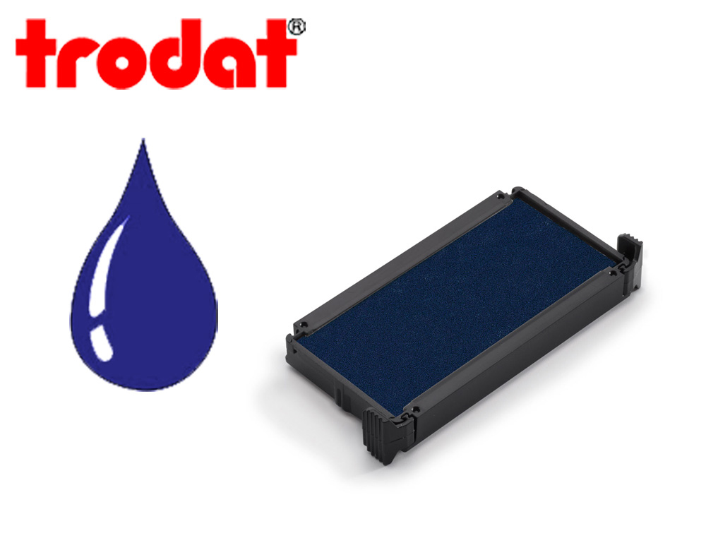 CASSETTE ENCRAGE TRODAT 6/4911B POUR TAMPON PRINTY 4800/4820/4822B/4846/4911/4911T        COLORIS BLEU