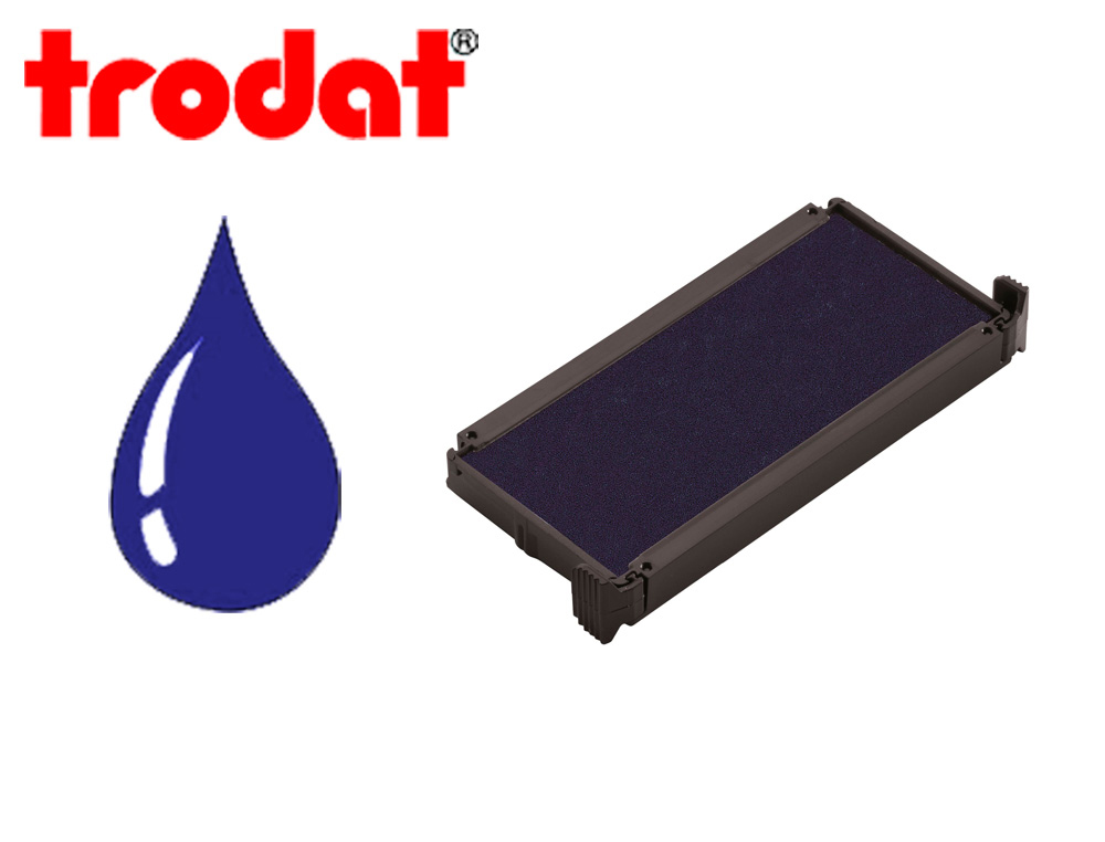 CASSETTE ENCRAGE TRODAT 6/4913B POUR TAMPON PRINTY 4913/4913T/4953 COLORIS BLEU