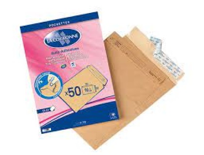 Pochettes kraft B5 229x324 x50