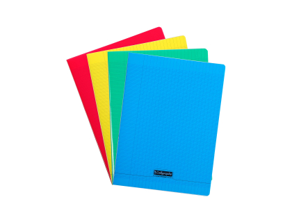 Cahier piqu Calligraphe 24x32cm 140 pages grands carreaux couverture polypropylne 