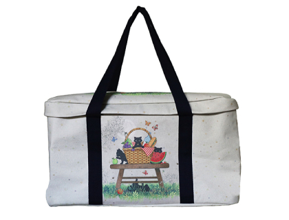 PANIER PICNIC ISOTHERME SOUPLE BUG ART CHATONS PIC NIC KIUB
