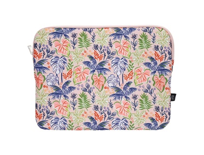 HOUSSE ORDI 15P GLOBE TROTTER ROSE KIUB