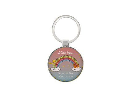 PORTE CLE ROND LE PETIT PRINCE ARC EN CIEL KIUB