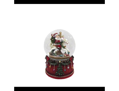 BOULE A NEIGE MUSCICAL 10CM KIUB