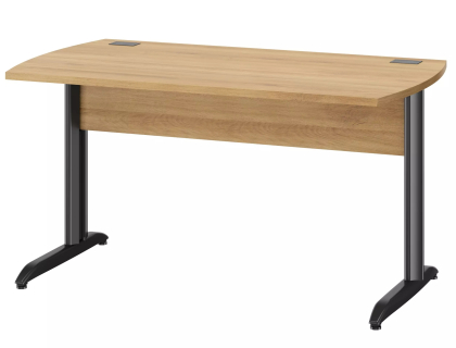 BUREAU PIED METAL JAZZ+ CHENE BOCAGE LONG 140 GAUTIER