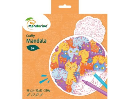 Kit Graffy Mandala, Ple Mle Chats - Multicolore