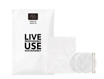 SET VANITY 2 COTONS-TIGES 2 DISQUES BLANC SACHET