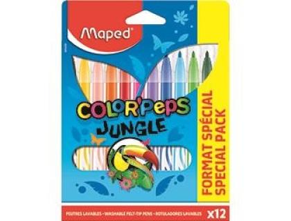 FEUTRES JUNGLE 10+2 MAPED