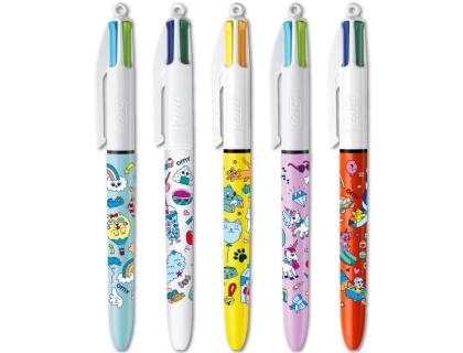 STYLO BILLE 4 COUL KAWAI BIC
