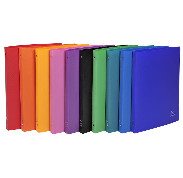 CLASSEUR SOUPLE 4 ANNEAUX ASSORTIS