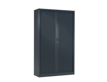 MEUBLE ARMOIRE HAUTE METALLIQUE GRISE ANTHRACITE