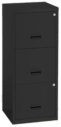 MEUBLE CAISSON MOBILE METALLIQUE 3 TIROIRS GRIS ANTHRACITE